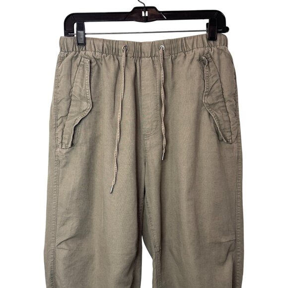 Gap brown linen blend jogger pants size US M - Picture 2 of 6